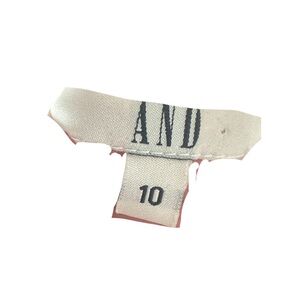 White Clothing Size Tag "10"